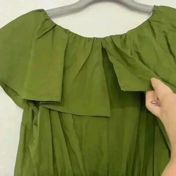 A NEW DAY-Mini Green Ruffle Dress Women's SZ XS Multi Tiered Short Sleeve NWT - Picture 10 of 15